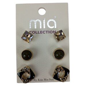 New Mia Collection Various Costume Jewelry set of 3 Earrings